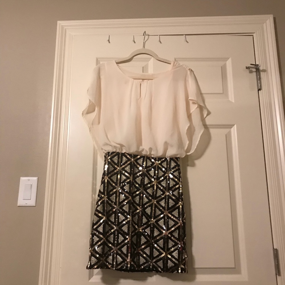 Sequin Cottail Dress